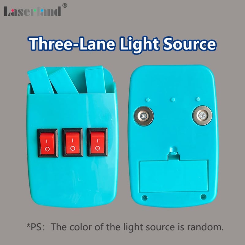 Laserlands Physics Optical Experiment Kit Reflector Refraction Triangular Prism Convex Lens Concave Mirror Linear Light - Image 4